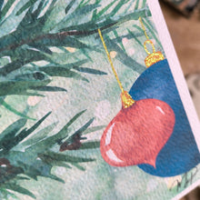 Charger l'image dans la galerie, Carte de voeux carrée souffle de Noël