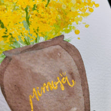 Charger l'image dans la galerie, Carte postale bouquet de mimosa