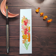 Charger l'image dans la galerie, Marque-page plastifié, fleurs aquarelle